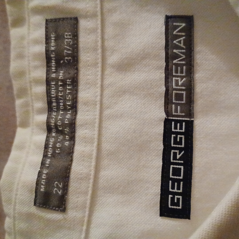 George Foreman white shirt